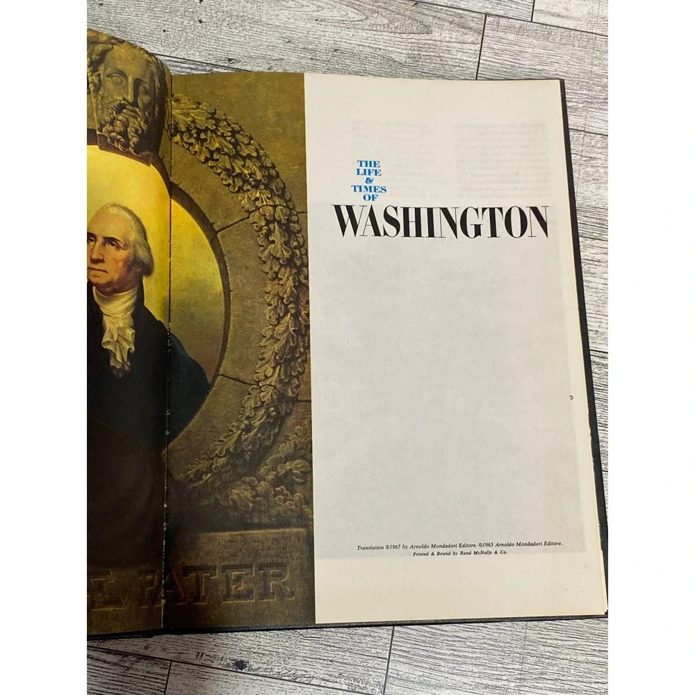 The Life & Times of Washington Enzo Orlandi 1967 Hardcover Illustrated Book